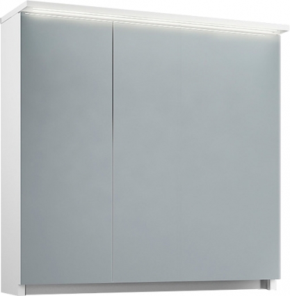 Зеркало-шкаф Edelform Amata 80 с подсветкой, белый глянец