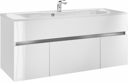 Тумба с раковиной Edelform Amata 120 белый глянец