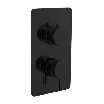 Встраиваемый смеситель для душа и ванны Boheme Cell 135-2-B черный (black)