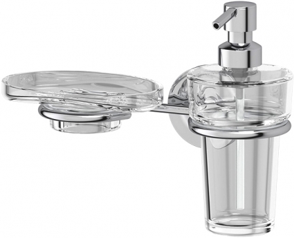Дозатор Ellux Elegance ELE 008-C03 с мыльницей
