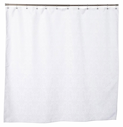 Штора для ванной Carnation Home Fashions Damask White