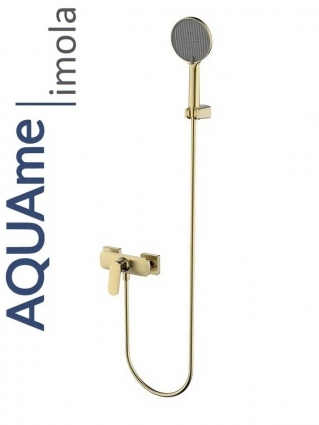 Смеситель для душа AQUAme Imola шлифованное золото AQM6713BG