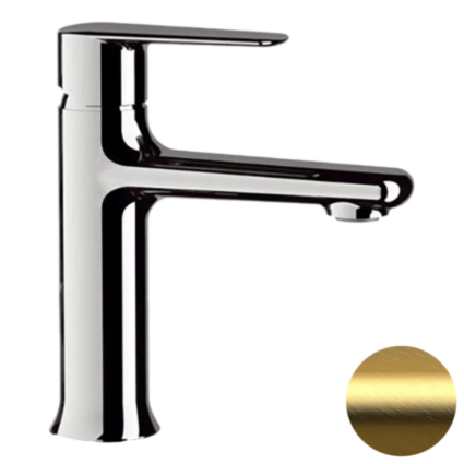 Смеситель для раковины Remer Тщеславие (Vanity) V12BG, золото брашированное