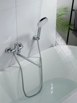 Смеситель для ванны Shevanik S4722, хром