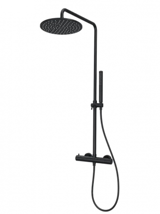 Душевая система термостатическая Fiore KEVON BLACK MATT 44NN0932, черный