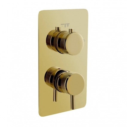 Встраиваемый смеситель для душа и ванны Boheme Cell 135-2-G золото (gold)