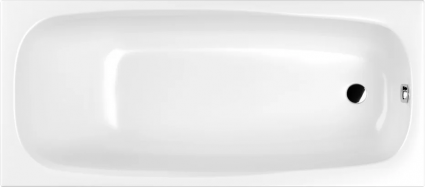 Акриловая ванна WHITECROSS Layla Slim 0122.180080.100 без опоры 180x80 см, встраиваемая, белый глянец