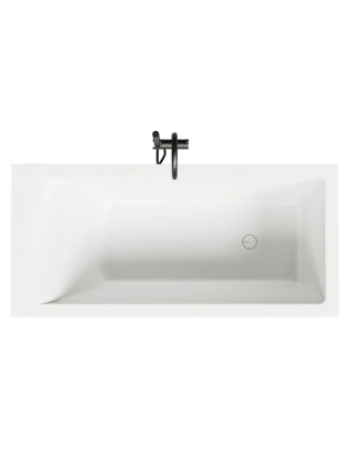 Ванна из искусственного камня Salini Каската (Cascata) кит 150x70 см, встраиваемая, белая, на ножках, с донным клапаном