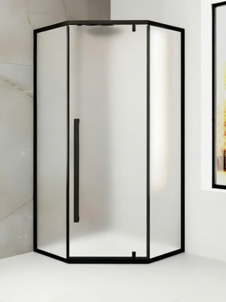Душевой уголок Cerutti Spa C3AF R 90x90, профиль матовый черный