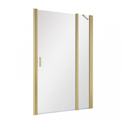 Душевая дверь в нишу Vegas Glass EP-F-1 NOVO h2000 100 03 01 R профиль матовое золото, стекло прозрачное