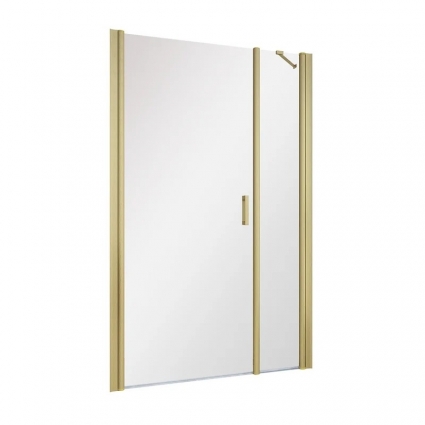 Душевая дверь в нишу Vegas Glass EP-F-2 NOVO h2000 170 03 01 L профиль матовое золото, стекло прозрачное