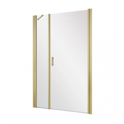 Душевая дверь в нишу Vegas Glass EP-F-2 NOVO h2000 135 03 01 R профиль матовое золото, стекло прозрачное