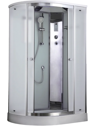 Душевая кабина Timo T-8802RF 120х85 см, профиль хром, стекло матовое, с турецкой баней и стульчиком