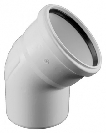 Отвод Rehau Raupiano Plus 45&deg; 200 мм