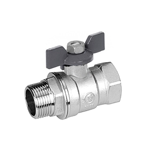 Шаровый кран Royal Thermo Expert 1 нар-вн, ручка бабочка