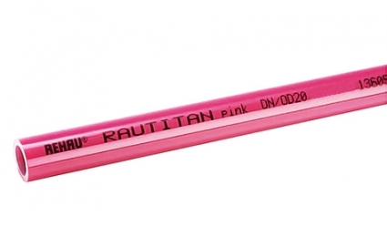 Труба из сшитого полиэтилена Rehau Rautitan pink 63x8,7 (штанга: 6 м)