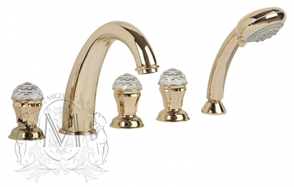 Смеситель Migliore Korona Swarovski ML.KRN-4780 Do на борт ванны