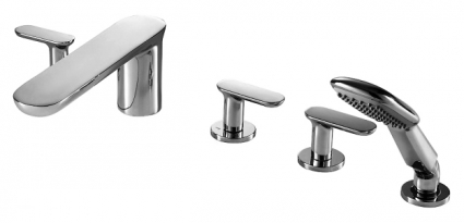 Смеситель Bravat Gina F565104C-RUS на борт ванны