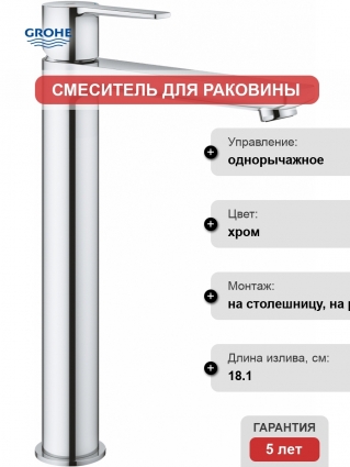 Смеситель Grohe Lineare 23405001 для раковины
