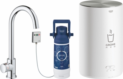 Кран Grohe Red II Mono 30085001 для кухонной мойки, с водонагревателем