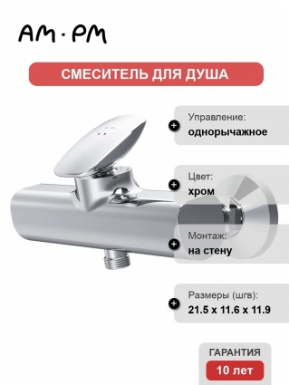 Смеситель Am.Pm Spirit V2.0 F70A20000 для душа