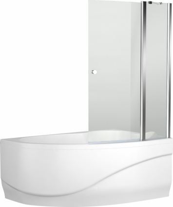 Шторка на ванну Aquanet Alfa 3 NF7221-1pivot для ванны Mayorca