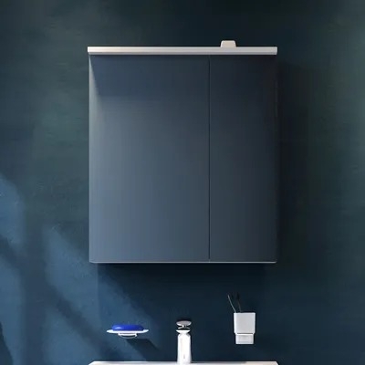 Зеркало-шкаф Am.Pm Spirit V2.0 60 L с LED-подсветкой, белый глянец