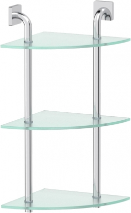 Полка Ellux Avantgarde AVA 055 3-ярусная, угловая, 30 см