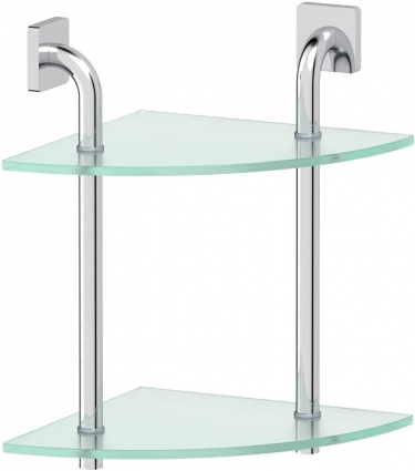 Полка Ellux Avantgarde AVA 052 2-ярусная, угловая, 26 см