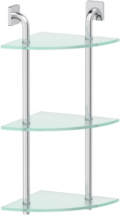 Полка Ellux Avantgarde AVA 054 3-ярусная, угловая, 26 см