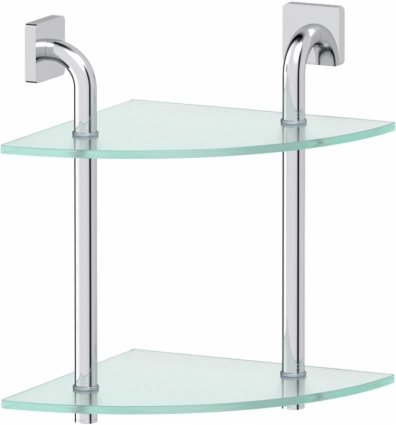 Полка Ellux Avantgarde AVA 053 2-ярусная, угловая, 30 см
