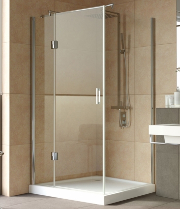 Душевой уголок Vegas Glass AFP-Fis Lux 120*90 08 01 L профиль глянцевый хром, стекло прозрачное