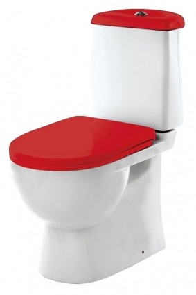 Унитаз-компакт Sanita luxe Best Color Red с микролифтом