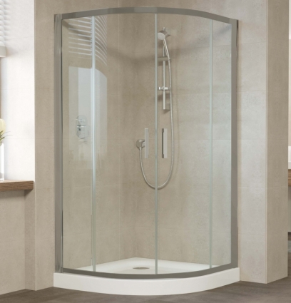 Душевой уголок Vegas Glass ZS 120 07 01 профиль матовый хром, стекло прозрачное