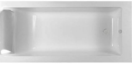 Ванна из искусственного камня Marmo Bagno Ницца 180x80 с подголовником