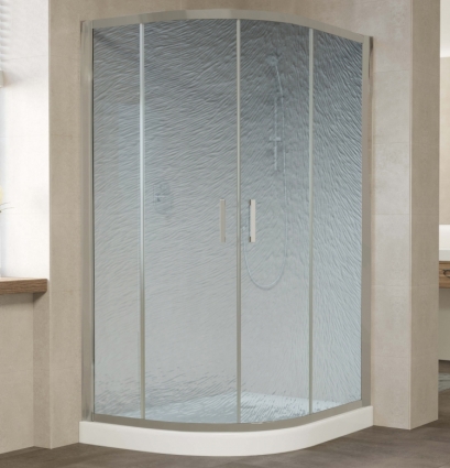 Душевой уголок Vegas Glass ZS-F 120*90 07 02 профиль матовый хром, стекло шиншилла