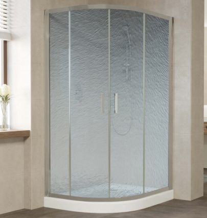 Душевой уголок Vegas Glass ZS-F 110*100 07 02 профиль матовый хром, стекло шиншилла
