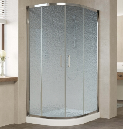Душевой уголок Vegas Glass ZS-F 110*80 08 02 профиль глянцевый хром, стекло шиншилла