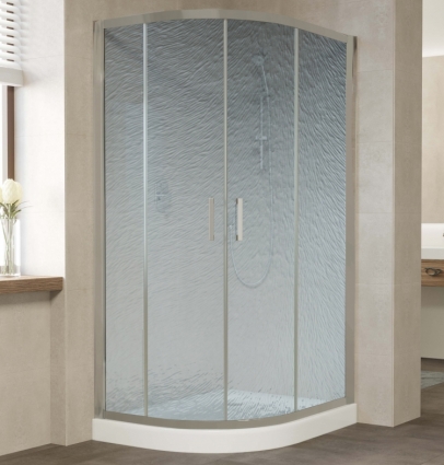 Душевой уголок Vegas Glass ZS-F 100*90 07 02 профиль матовый хром, стекло шиншилла