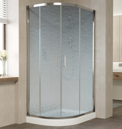 Душевой уголок Vegas Glass ZS-F 90*80 08 02 профиль глянцевый хром, стекло шиншилла