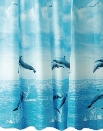 Штора для ванной Milardo Dolphins