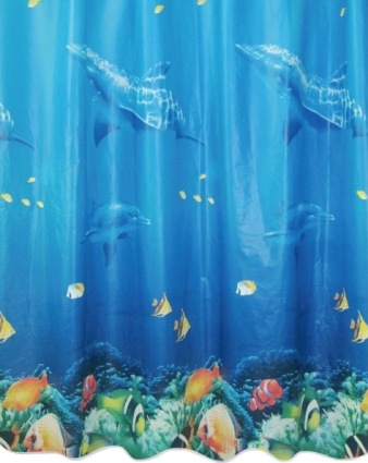 Штора для ванной Milardo Ocean Floor