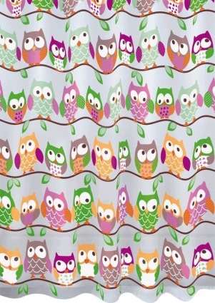 Штора для ванной Milardo Cheeky Owls