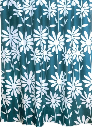 Штора для ванной Milardo Flowers Blue