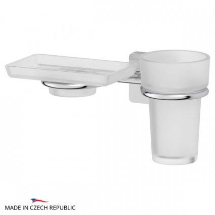 Стакан Ellux Avantgarde AVA 008-C02 с мыльницей