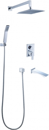 Душевой комплект Lemark Contest LM5822CW С ВНУТРЕННЕЙ ЧАСТЬЮ