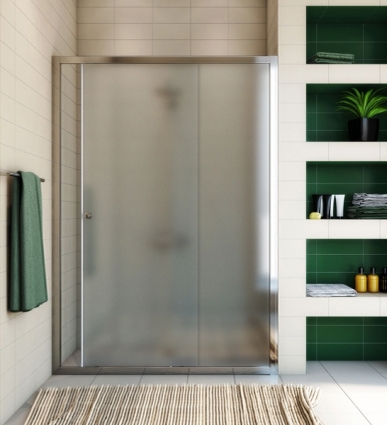 Душевая дверь в нишу GuteWetter Guwer GK-662D 125 см стекло матовое, профиль хром