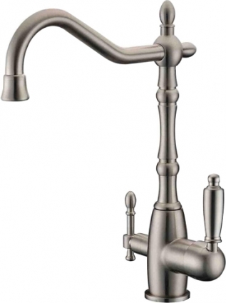 Смеситель Zorg Sanitary ZR 312 YF-33-nikel для кухонной мойки