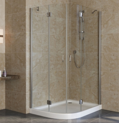 Душевой уголок Vegas Glass AFS-F Lux 120*80 08 01 R профиль глянцевый хром, стекло прозрачное