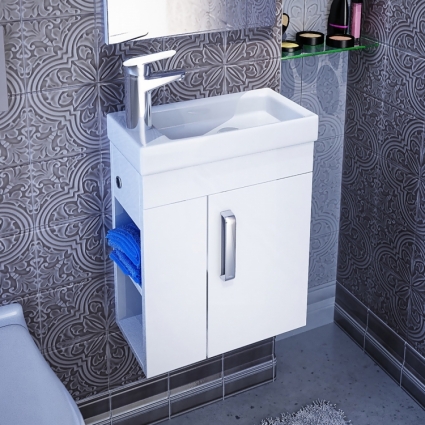 Тумба для комплекта Iddis Torr 40 подвесная, белая